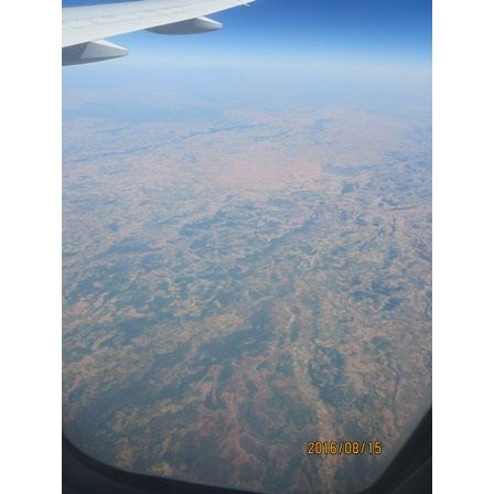 アフリカ・スーダンのあたりの上空から