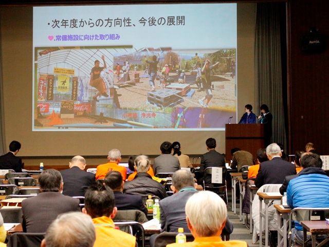 市内12団体が１年の活動を報告　ひとが輝くまちづくり事業最終報告会