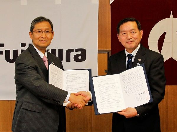 市とフジクラが協定締結　ＩＣＴ・ＩｏＴで市民サービス向上へ