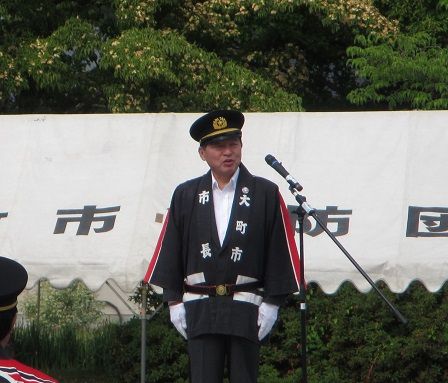 大町市消防団ポンプ操法・ラッパ吹奏大会