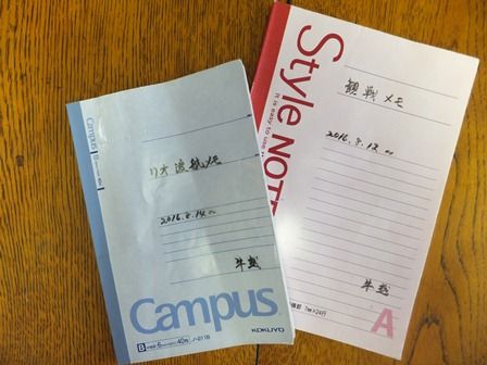 常時書き続けた観戦メモと渡航メモ