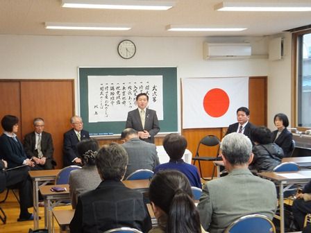 大北高等職業訓練校で、修了式及び入校式