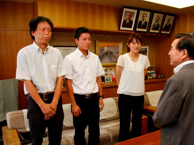大町クラブ　全国大会へ　男女アベック出場を報告